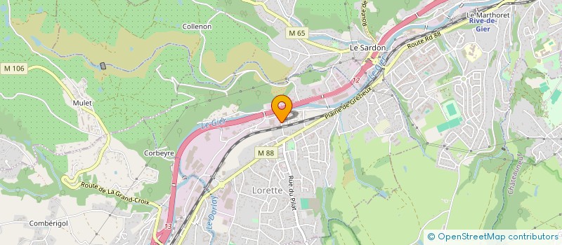 localisation de l'entreprise MADAME AURELIE PERROLAZ  LORETTE