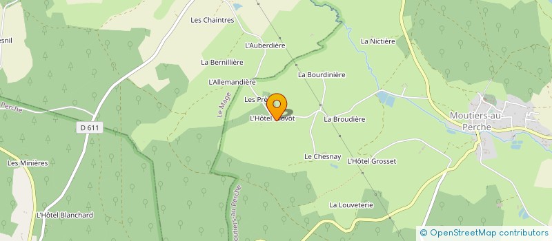 localisation de l'entreprise MADAME AURELIE PESNAUX à MOUTIERS-AU-PERCHE