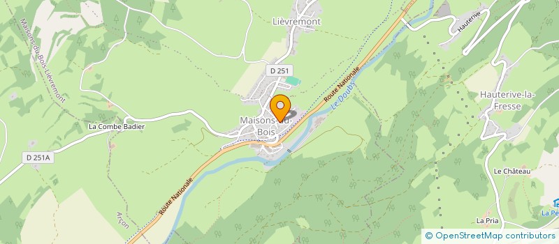 localisation de l'entreprise MADAME AURELIE PETER  MAISONS-DU-BOIS-LIEVREMONT