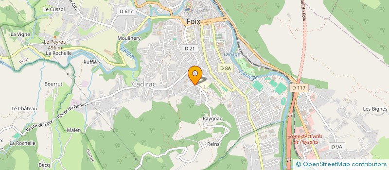 localisation de l'entreprise MADAME AURELIE PEYRE à FOIX
