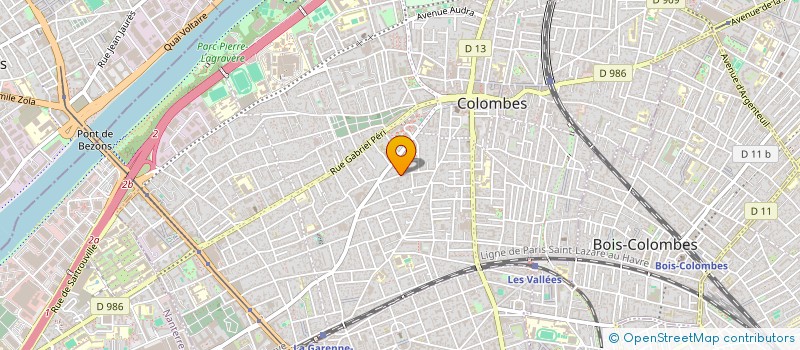 localisation de l'entreprise MADAME AURELIE PEYRON  COLOMBES