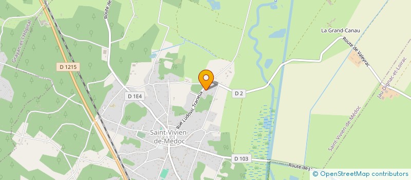 localisation de l'entreprise MADAME AURELIE PEYRUSE  SAINT-VIVIEN-DE-MEDOC