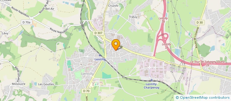 localisation de l'entreprise MADAME AURELIE PICHON  LENTILLY