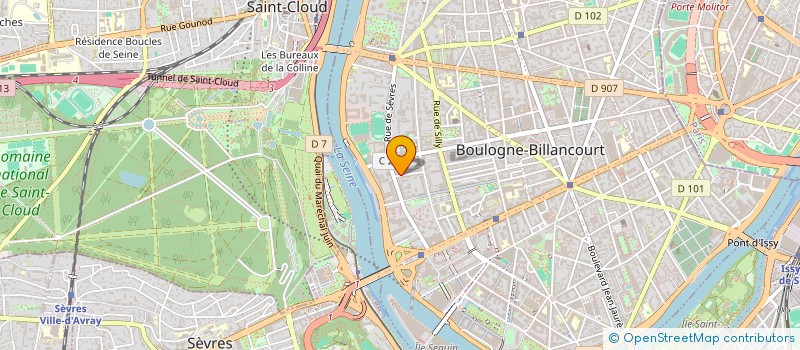 localisation de l'entreprise MADAME AURELIE PIERREL  BOULOGNE-BILLANCOURT