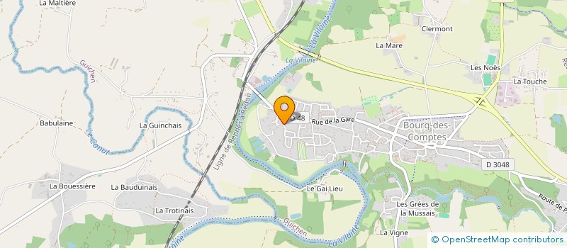 localisation de l'entreprise MADAME AURELIE PILARD  BOURG-DES-COMPTES