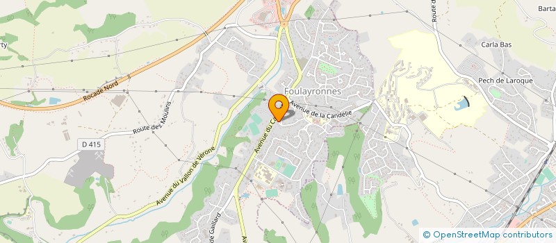 localisation de l'entreprise MADAME AURELIE PINSOLLE  FOULAYRONNES