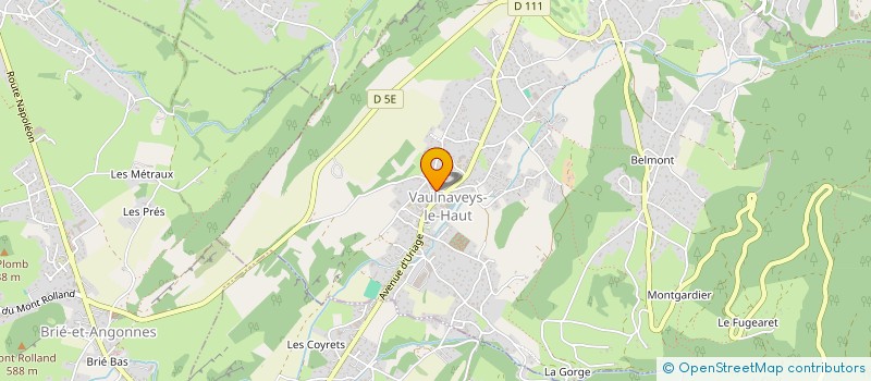 localisation de l'entreprise MADAME AURELIE PIRAUD  VAULNAVEYS-LE-HAUT