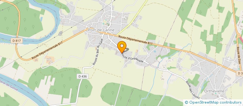 localisation de l'entreprise MADAME AURELIE PLANTIER  PORT-DE-LANNE
