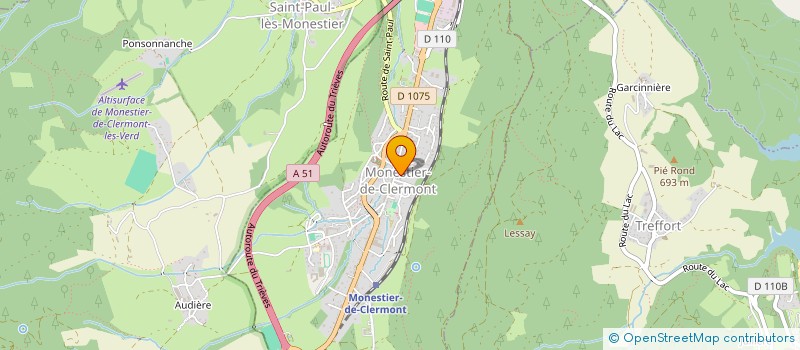 localisation de l'entreprise MADAME AURELIE POINAS  ROISSARD