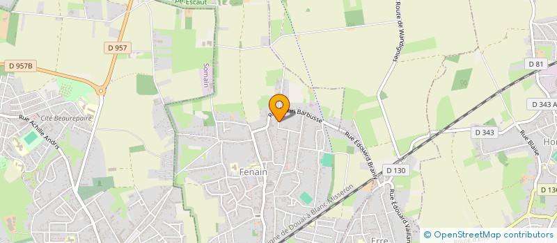 localisation de l'entreprise MADAME AURELIE POINSIGNON  FENAIN