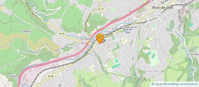 localisation de l'entreprise MADAME AURELIE POINTET  RIVE-DE-GIER