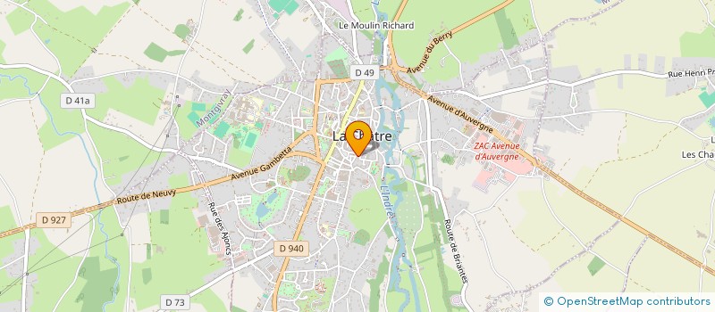 localisation de l'entreprise MADAME AURELIE POIRIER à LA CHATRE