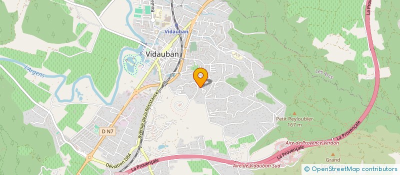 localisation de l'entreprise MADAME AURELIE POLLET  VIDAUBAN