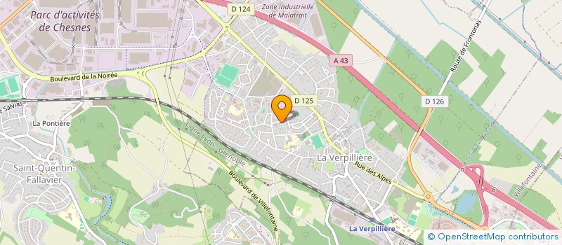 localisation de l'entreprise MADAME AURELIE PONOMARENKO  LA VERPILLIERE