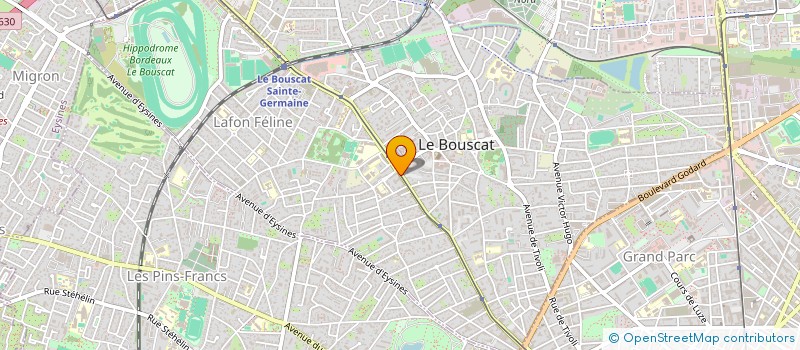 localisation de l'entreprise MADAME AURELIE PORCHER  LE BOUSCAT