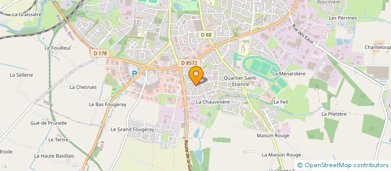 localisation de l'entreprise MADAME AURELIE POTIER  VITRE