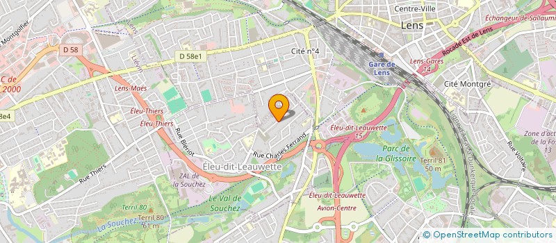 localisation de l'entreprise MADAME AURELIE POTTIEZ à SALLAUMINES