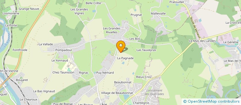 localisation de l'entreprise MADAME AURELIE POUGET à AIXE-SUR-VIENNE