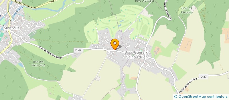 localisation de l'entreprise MADAME AURELIE POULAIN  MONTVILLE