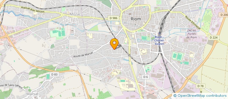 localisation de l'entreprise MADAME AURELIE POUMEYROL  RIOM