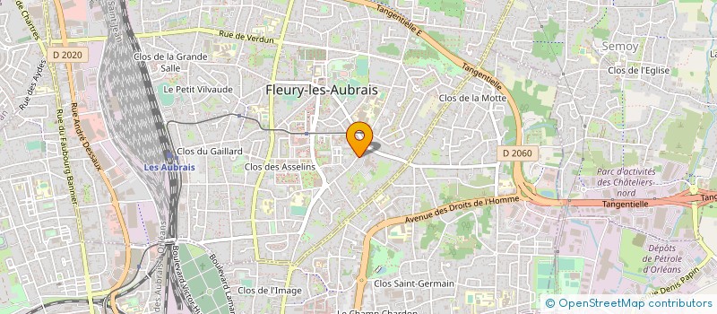 localisation de l'entreprise MADAME AURELIE POURIN à FLEURY-LES-AUBRAIS