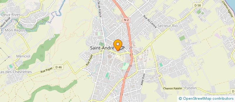 localisation de l'entreprise MADAME AURELIE POYNIN à SAINT-ANDRE