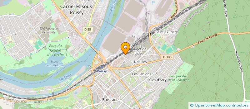 localisation de l'entreprise MADAME AURELIE PREIRA  POISSY