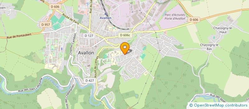 localisation de l'entreprise MADAME AURELIE PRETAT à AVALLON