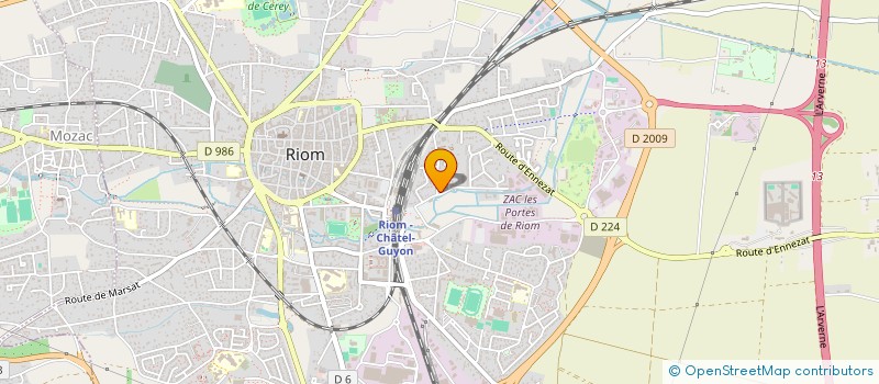 localisation de l'entreprise MADAME AURELIE PRIEURE  RIOM