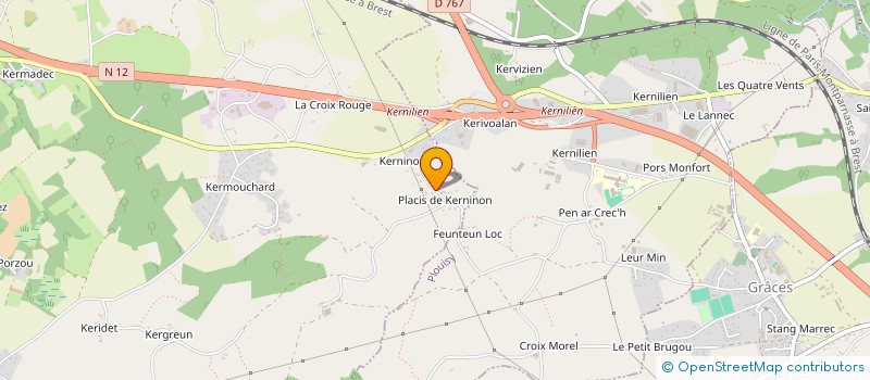 localisation de l'entreprise MADAME AURELIE PRIGENT  TREGLAMUS