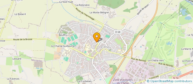 localisation de l'entreprise MADAME AURELIE PRIGENT  LE RHEU