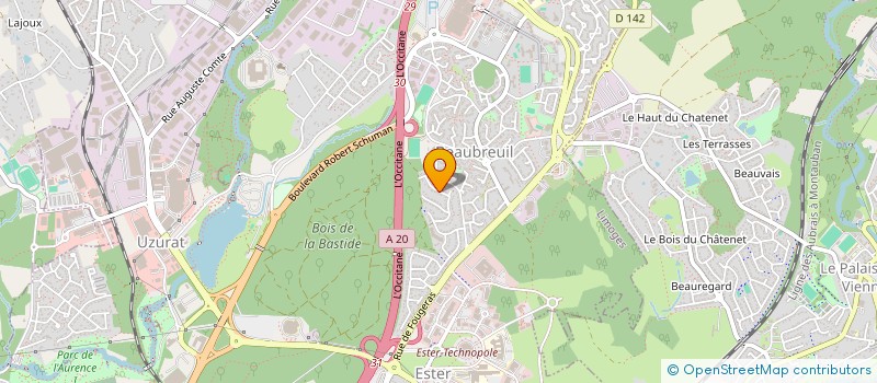 localisation de l'entreprise MADAME AURELIE PRINCEAU à LIMOGES