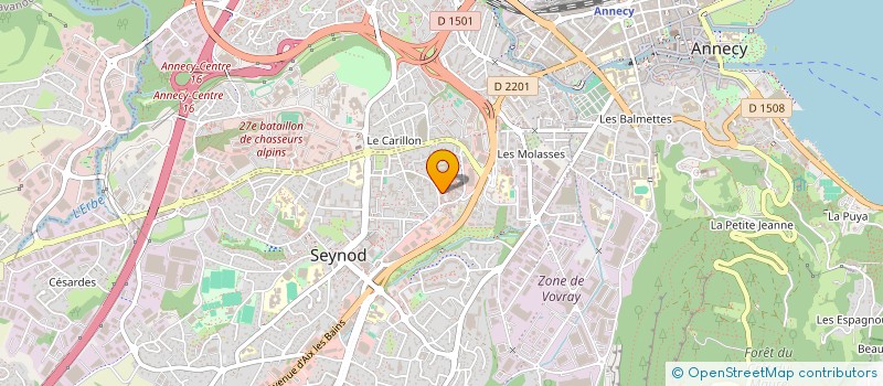 localisation de l'entreprise MADAME AURELIE PROST à ANNECY