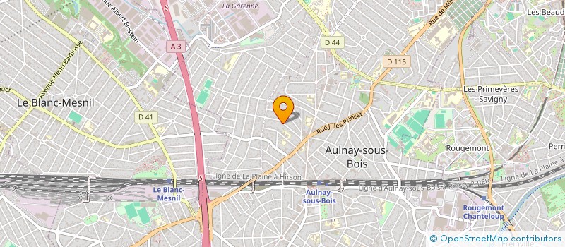 localisation de l'entreprise MADAME AURELIE PRUNIER à AULNAY-SOUS-BOIS