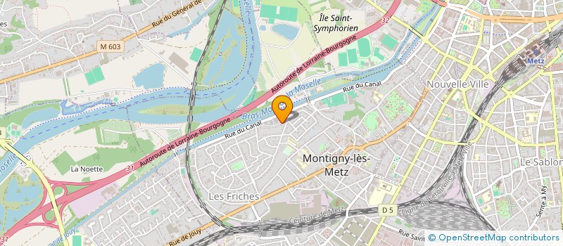 localisation de l'entreprise MADAME AURELIE PUGEAUT à MONTIGNY-LES-METZ