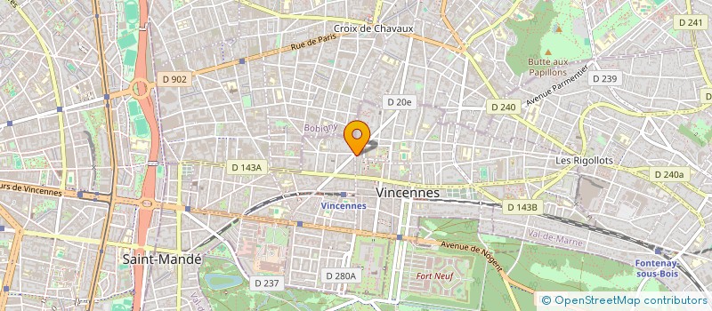 localisation de l'entreprise MADAME AURELIE PUYBONNIEUX à VINCENNES