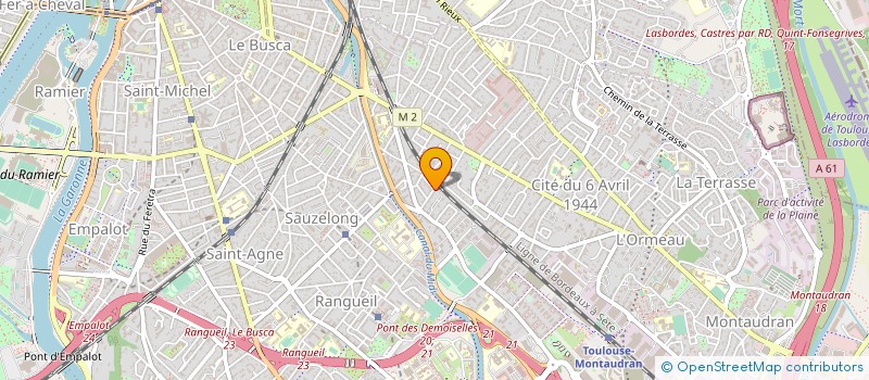 localisation de l'entreprise MADAME AURELIE RACINE  TOULOUSE