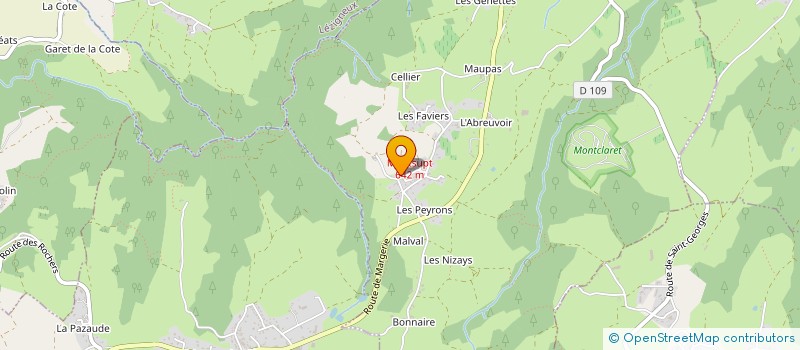 localisation de l'entreprise MADAME AURELIE RACODON  SAINT-ROMAIN-LE-PUY