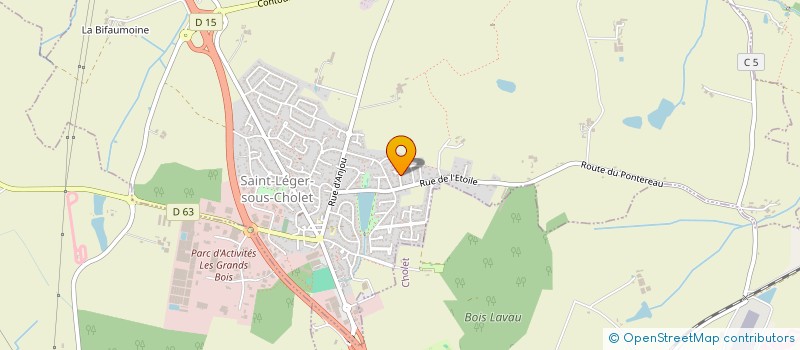 localisation de l'entreprise MADAME AURELIE RADAY  SAINT-LEGER-SOUS-CHOLET