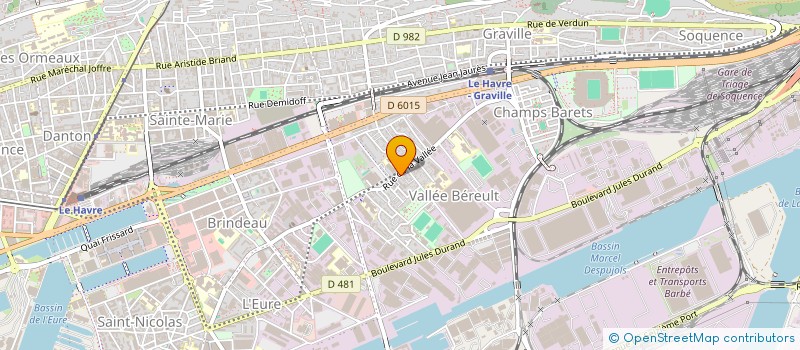 localisation de l'entreprise MADAME AURELIE RAFFY  LE HAVRE