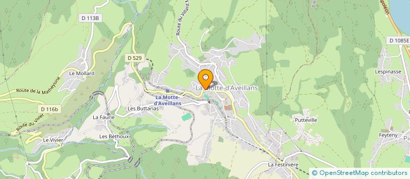 localisation de l'entreprise MADAME AURELIE RAPASSE  LA MOTTE-D'AVEILLANS