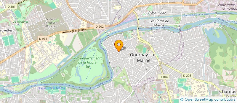 localisation de l'entreprise MADAME AURELIE RAUST à GOURNAY-SUR-MARNE