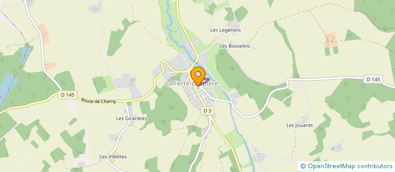 localisation de l'entreprise MADAME AURELIE RAVEUX à LA FERTE-LOUPIERE