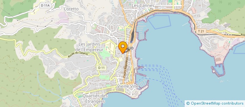 localisation de l'entreprise MADAME AURELIE RAVIER  AJACCIO