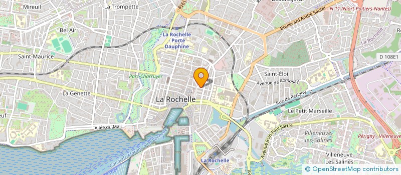 localisation de l'entreprise MADAME AURELIE RENAUD INCLAM  LA ROCHELLE