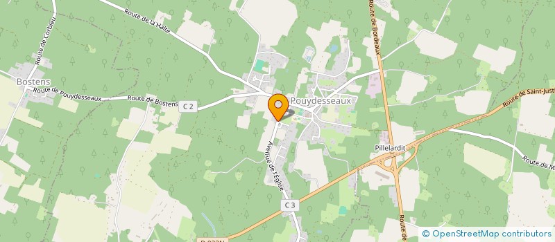 localisation de l'entreprise MADAME AURELIE RENAUDET  POUYDESSEAUX