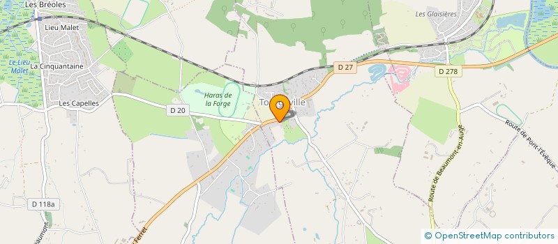 localisation de l'entreprise MADAME AURELIE RENIER  TOURGEVILLE