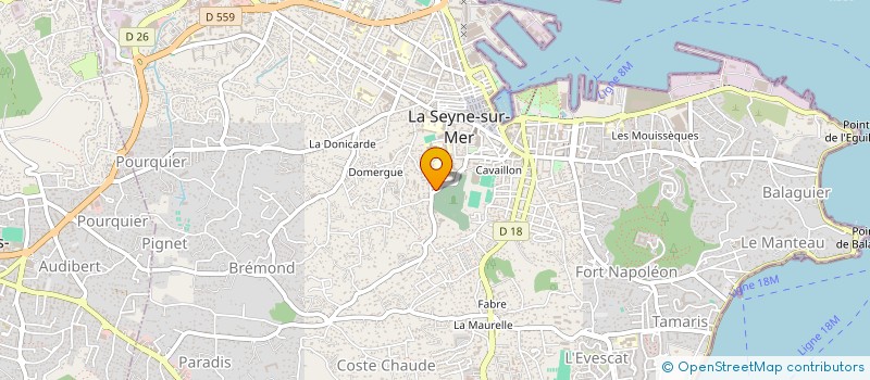 localisation de l'entreprise MADAME AURELIE REYNAUD  LA SEYNE-SUR-MER