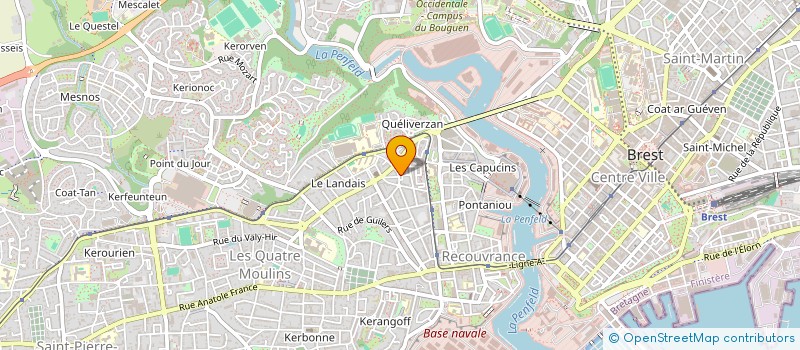 localisation de l'entreprise MADAME AURELIE RIBEIRO à BREST