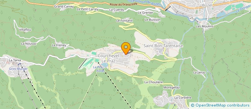localisation de l'entreprise MADAME AURELIE RIBOUD à COURCHEVEL